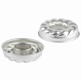 Trois frères - Savarin torsadé - débouché - fer blanc - Ø220 mm h55 mm