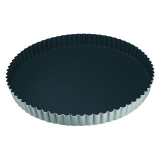 Tourtière ronde cannelée - antiadhérent Obsidian - fond fixe - Ø240 mm