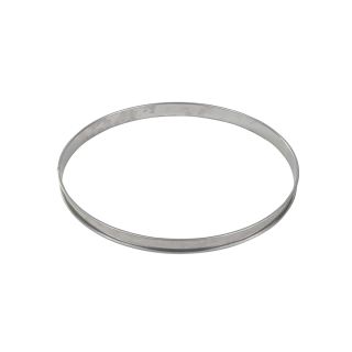 Cercle à tarte - inox - bord roulé - épaisseur 4/10ème - Ø260 mm h20 mm