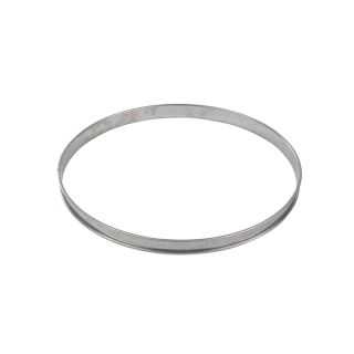 Cercle à tarte haut - inox - bords roulés - épaisseur 4/10ème - Ø260 mm h27 mm