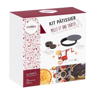 Kit 1001 tartes (1 moule à tarte, 6 tartelettes, 1 pèle-pommes)