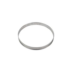 Cercle à tarte - inox - bord roulé - épaisseur 4/10ème - Ø220 mm h20 mm