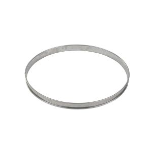 Cercle à tarte haut - inox - bords roulés - épaisseur 4/10ème - Ø260 mm h27 mm