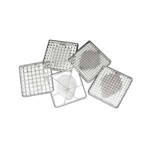 Kit couteau étamé - poussoir en 10 x 20 mm pour coupe-frites