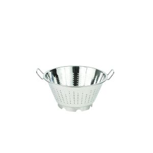 Passoire conique avec pied - 2 anses - inox - 36 cm