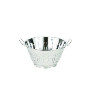 Passoire conique avec pied - 2 anses - inox - 40 cm