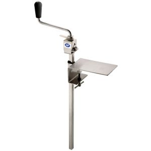 Ouvre-boîtes manuel tout inox NF Hygiène alimentaire - socle serre joint - 550 mm